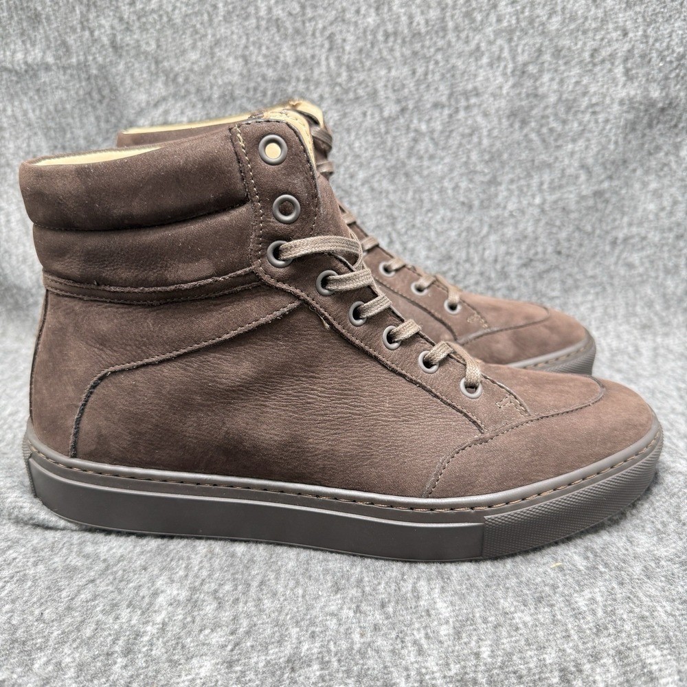 Koio Primo High Top Brown Nubuck Sneaker EU 40‎ US 7M 8.5W Made Italy Unisex Bag